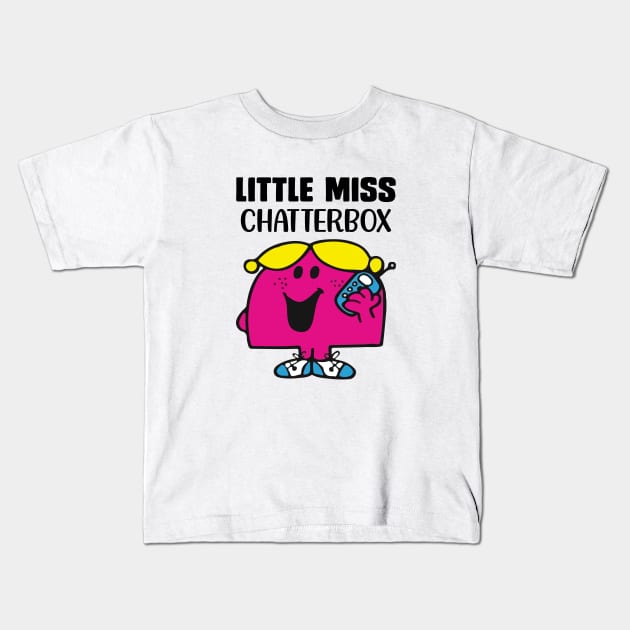 LITTLE MISS CHATTERBOX Kids T-Shirt by reedae